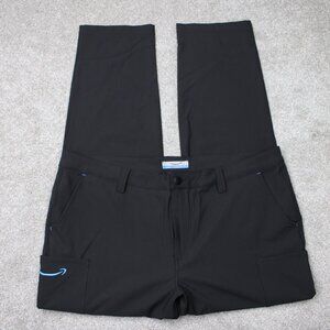 Luly Yang Amazon Pants Mens 2XL XXL (38-42) Black Cargo Utility Stretch Uniform